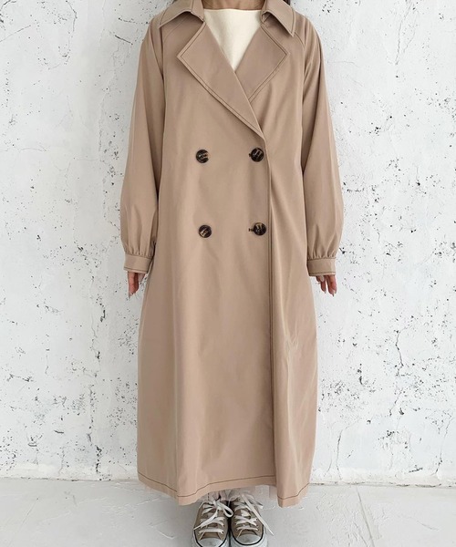 chocomee（チョコミー）の「chocomeeトレンチ【ベージュ】（トレンチコート・レディース・ベージュ・ONESIZE）」の12枚目の写真