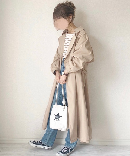 chocomee（チョコミー）の「chocomeeトレンチ【ベージュ】（トレンチコート・レディース・ベージュ・ONESIZE）」の3枚目の写真