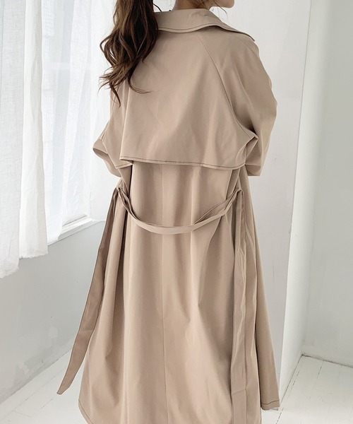 chocomee（チョコミー）の「chocomeeトレンチ【ベージュ】（トレンチコート・レディース・ベージュ・ONESIZE）」の8枚目の写真