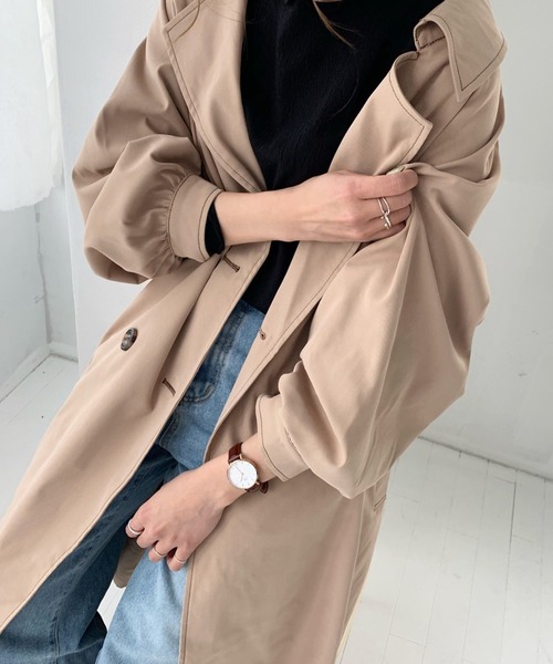 chocomee（チョコミー）の「chocomeeトレンチ【ベージュ】（トレンチコート・レディース・ベージュ・ONESIZE）」の9枚目の写真