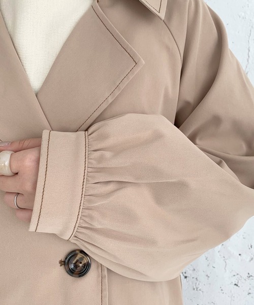 chocomee（チョコミー）の「chocomeeトレンチ【ベージュ】（トレンチコート・レディース・ベージュ・ONESIZE）」の10枚目の写真