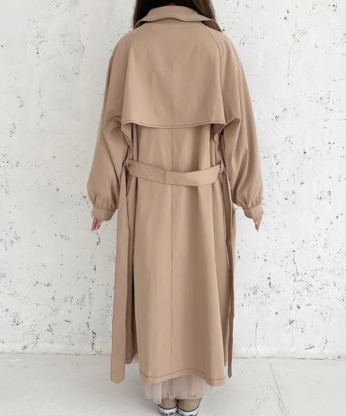 chocomee（チョコミー）の「chocomeeトレンチ【ベージュ】（トレンチコート・レディース・ベージュ・ONESIZE）」の13枚目の写真