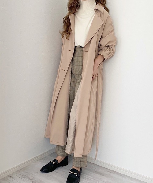 chocomee（チョコミー）の「chocomeeトレンチ【ベージュ】（トレンチコート・レディース・ベージュ・ONESIZE）」の6枚目の写真