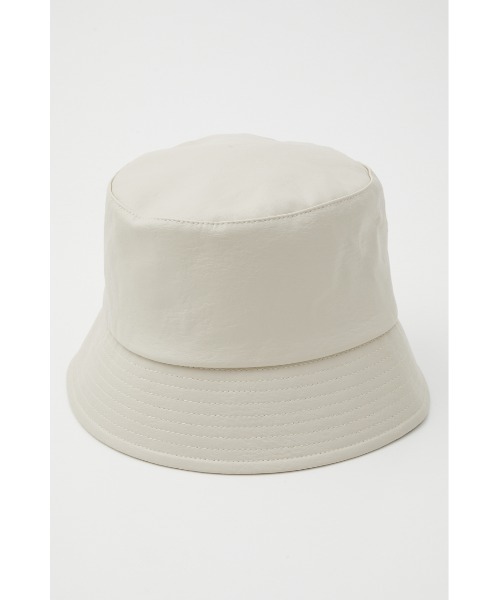 AZUL by moussy（アズールバイマウジー）の「FAUX LEATHER BUCKET HAT/フェイクレザーバケットハット（キャップ・レディース・ブラック/アイボリー・FREE）」の18枚目の写真