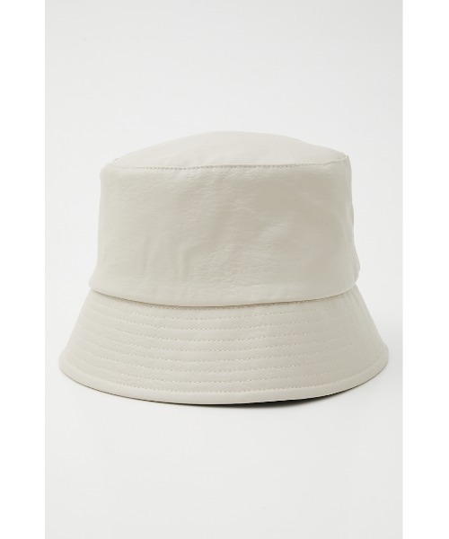 AZUL by moussy（アズールバイマウジー）の「FAUX LEATHER BUCKET HAT/フェイクレザーバケットハット（キャップ・レディース・ブラック/アイボリー・FREE）」の19枚目の写真