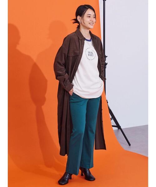 AMERICAN HOLIC（アメリカンホリック）の「ナンバーロゴラグランカットチュニック（Tシャツ/カットソー・レディース・チャコールグレー/ブルー/グリーン・M/L）」の12枚目の写真