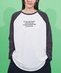 AMERICAN HOLIC | ナンバーロゴラグランカットチュニック(Tシャツ/カットソー)