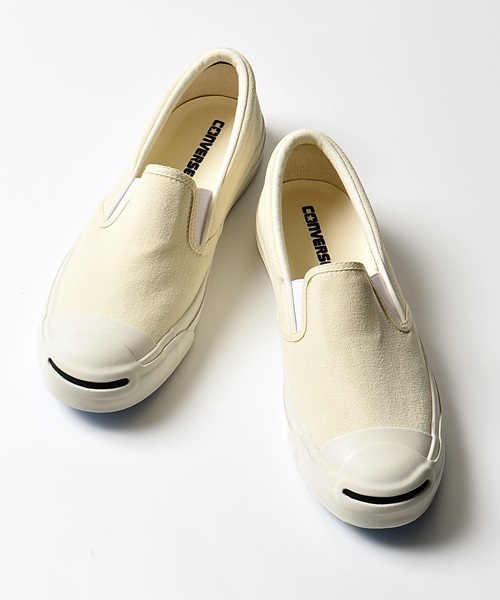 SHIPS（シップス）の「CONVERSE: 『JACK PURCELL』 スリッポン（スニーカー・メンズ・ブラック/ホワイト・9/9.5/8.5）」の2枚目の写真