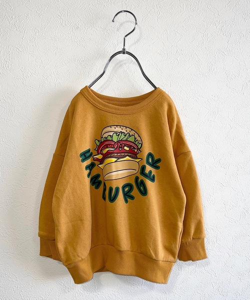 Life Support Products（ライフサポートプロダクツ）の「ウラケプリントトレーナー（80～150cm）（スウェット・キッズ・ホワイト/ブラック/ベージュ/オフホワイト/マスタード/カーキ/パープル/レッド/杢グレー/チャコール・90/100/110/120/80/130/95/140/150）」の9枚目の写真