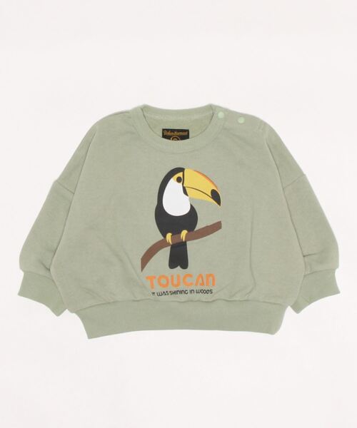 Life Support Products（ライフサポートプロダクツ）の「ウラケプリントトレーナー（80～150cm）（スウェット・キッズ・ホワイト/ブラック/ベージュ/オフホワイト/マスタード/カーキ/パープル/レッド/杢グレー/チャコール・90/100/110/120/80/130/95/140/150）」の21枚目の写真