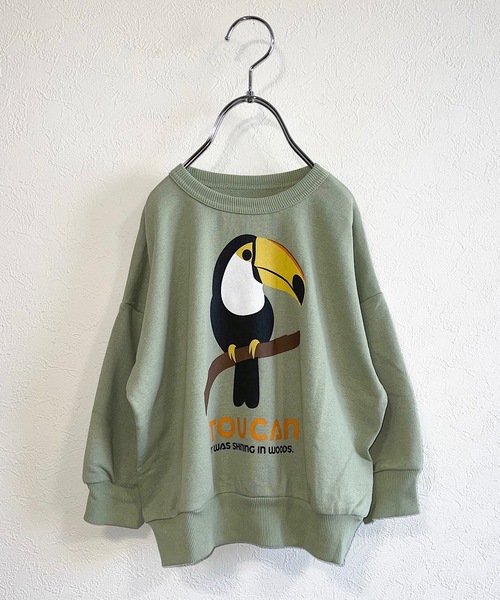 Life Support Products（ライフサポートプロダクツ）の「ウラケプリントトレーナー（80～150cm）（スウェット・キッズ・ホワイト/ブラック/ベージュ/オフホワイト/マスタード/カーキ/パープル/レッド/杢グレー/チャコール・90/100/110/120/80/130/95/140/150）」の13枚目の写真