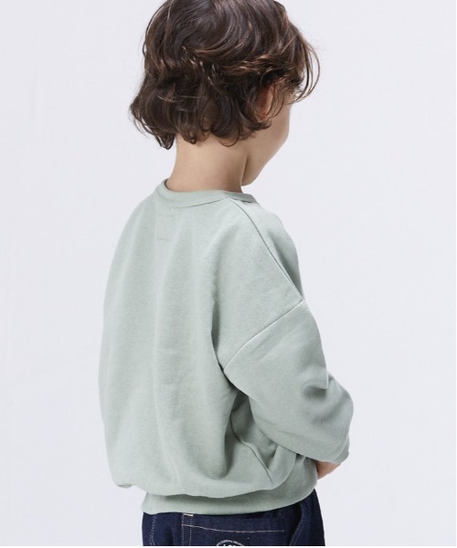 Life Support Products（ライフサポートプロダクツ）の「ウラケプリントトレーナー（80～150cm）（スウェット・キッズ・ホワイト/ブラック/ベージュ/オフホワイト/マスタード/カーキ/パープル/レッド/杢グレー/チャコール・90/100/110/120/80/130/95/140/150）」の12枚目の写真