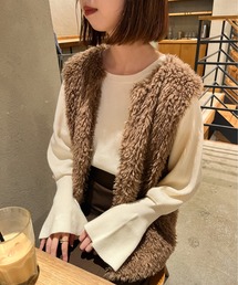 Ambre Neige | モコモコフェイクファーベスト／【WEB/EC限定商品】(ベスト)