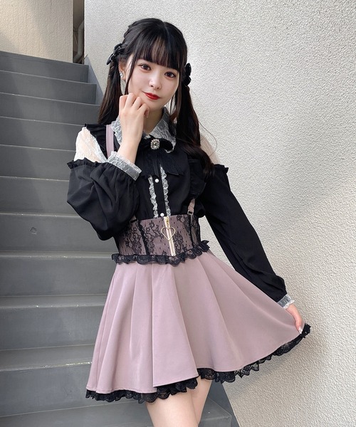 ROJITA(ロジータ)の「肩開きラッフルフリルブラウス(シャツ/ブラウス・レディース・ホワイト/ブラック/ピンク・FREE)」の8枚目の写真