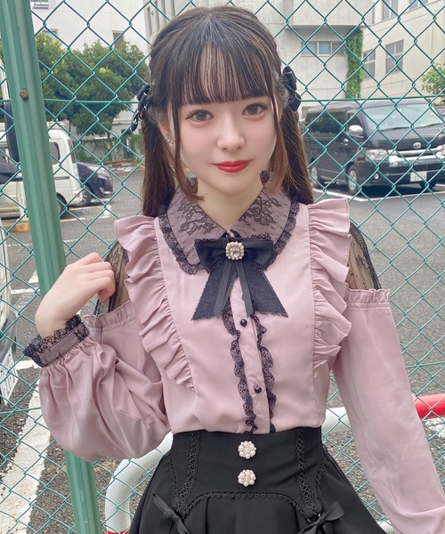 ROJITA(ロジータ)の「肩開きラッフルフリルブラウス(シャツ/ブラウス・レディース・ホワイト/ブラック/ピンク・FREE)」の19枚目の写真