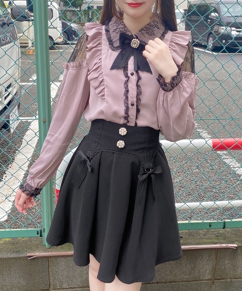 ROJITA(ロジータ)の「肩開きラッフルフリルブラウス(シャツ/ブラウス・レディース・ホワイト/ブラック/ピンク・FREE)」の21枚目の写真