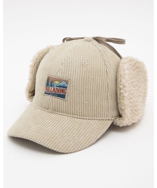 BILLABONG(ビラボン)の「BILLABONG レディース 【A/Div.】 ADIV TRAPPER CAP トラッパーキャップ 【2022年秋冬モデル】/ビラボンコーデュロイ帽子(キャップ・レディース・ブラック/ブラウン/オフホワイト・FREE)」の4枚目の写真