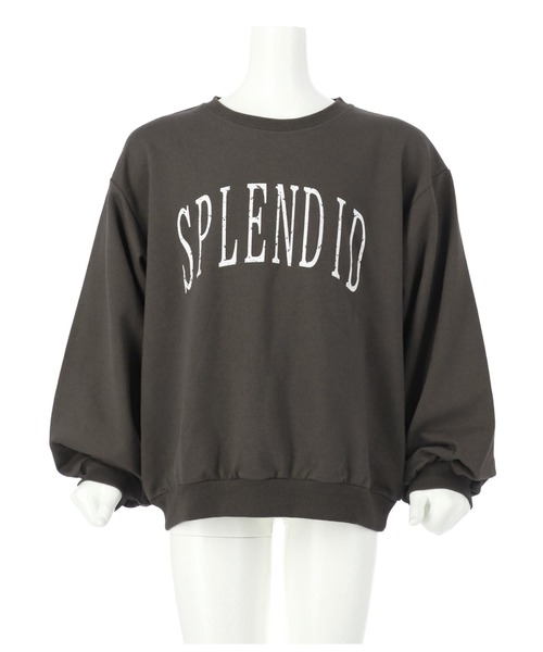 ANAP kids（アナップキッズ）の「かすれプリントミニ裏毛トレーナー（スウェット・キッズ・ライトグレー/スミクロ/ブラウン・130cm/110cm/120cm/100cm）」の8枚目の写真