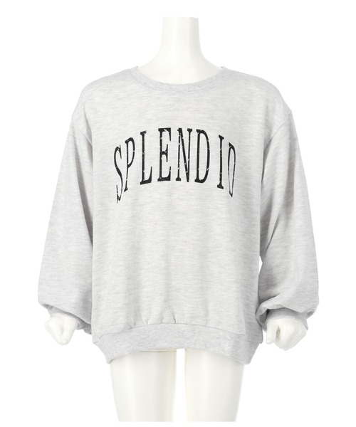 ANAP kids（アナップキッズ）の「かすれプリントミニ裏毛トレーナー（スウェット・キッズ・ライトグレー/スミクロ/ブラウン・130cm/110cm/120cm/100cm）」の9枚目の写真