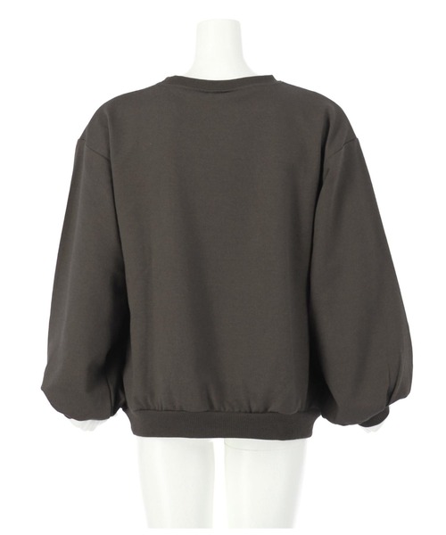 ANAP kids（アナップキッズ）の「かすれプリントミニ裏毛トレーナー（スウェット・キッズ・ライトグレー/スミクロ/ブラウン・130cm/110cm/120cm/100cm）」の12枚目の写真