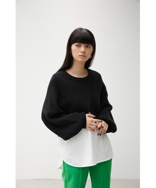 ニット セーター CACHECOEUR SET KNIT TOPS/カシュクールセットニットトップス レディース CLANE ニット セーター 「CLANE/クラネ」MIX LOOP MOHAIR KNIT