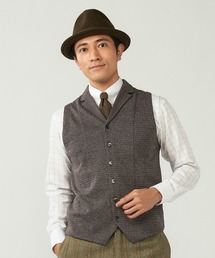 TOKYO SHIRTS | 前身カットラペル ニットジレ(ベスト)
