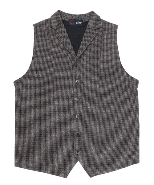 TOKYO SHIRTS(トウキョウシャツ)の「前身カットラペル ニットジレ(ベスト・メンズ・グレー・M/L/LL/XL)」の5枚目の写真