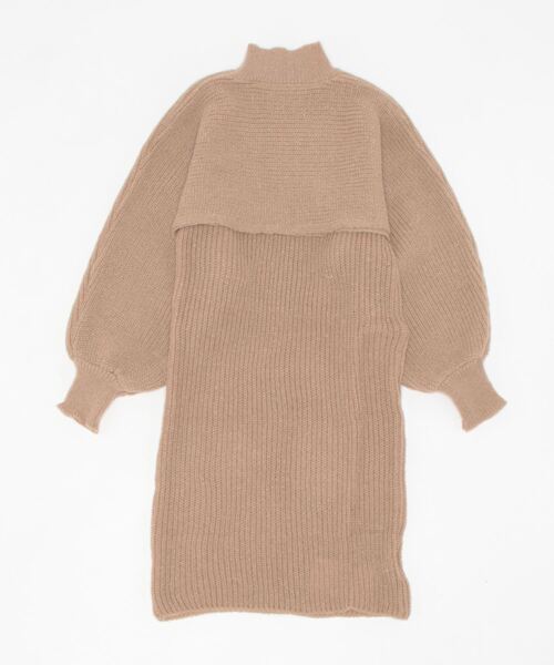 MAISON DE THERESE(メゾン ド テレーズ)の「2点セット ノースリーブミニワンピース/ニットトップス(ワンピース・レディース・ブラック/ホワイト/ライトブラウン・FREE)」の8枚目の写真