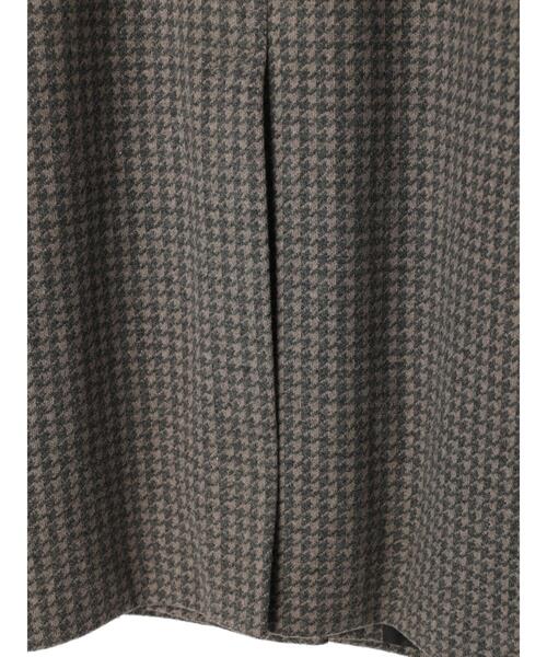 AMERICAN HOLIC（アメリカンホリック）の「ドロップショルダーニュアンスコート（ノーカラーコート・レディース・モカ/チェック・M/L）」の3枚目の写真