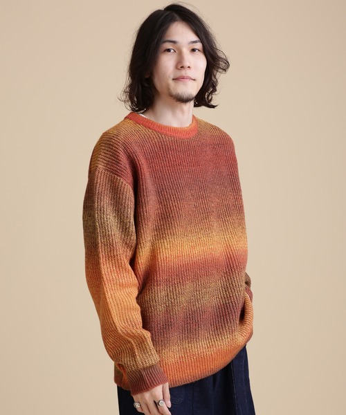 NANO universe（ナノユニバース）の「LB.04/スペースダイボーダーリラックスニット（ニット/セーター・メンズ・その他1/その他2/その他3・S/M/L）」の2枚目の写真