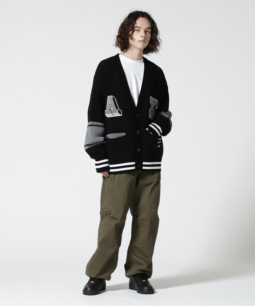 AVIREX(アヴィレックス)の「【直営店限定】AVX VARSITY CARDIGAN / AVX バーシティ カーディガン / AVIREX / アヴィレックス(カーディガン/ボレロ・メンズ・オレンジ/ブラック/ホワイト・L/M)」の19枚目の写真