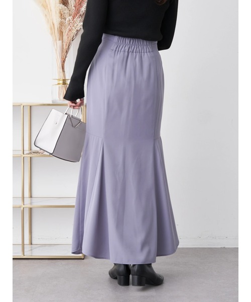 earth music&ecology（アースミュージックアンドエコロジー）の「アシンメトリーマーメードスカート（スカート・レディース・ブラック/ベージュ/サックスブルー・S/M）」の16枚目の写真