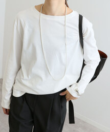 SLOBE IENA | オーガニックコットンラウンドテールロンTEE(Tシャツ/カットソー)