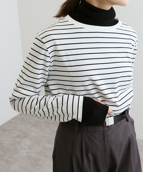 SLOBE IENA（スローブイエナ）の「オーガニックコットンラウンドテールロンTEE（Tシャツ/カットソー・レディース・ホワイト系その他/ホワイト・FREE）」の14枚目の写真