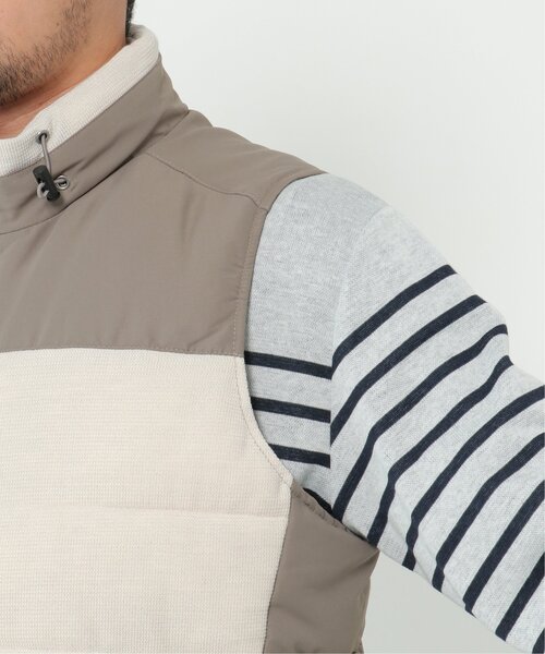 ikka(イッカ)の「sorona(R) コンビ中綿ベスト(ダウンベスト・メンズ・ブラック/ベージュ・M/L/XL/S)」の8枚目の写真