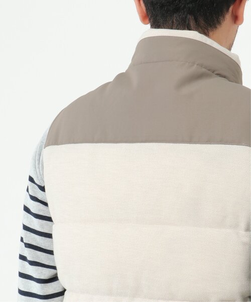 ikka(イッカ)の「sorona(R) コンビ中綿ベスト(ダウンベスト・メンズ・ブラック/ベージュ・M/L/XL/S)」の4枚目の写真