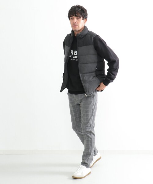 ikka(イッカ)の「sorona(R) コンビ中綿ベスト(ダウンベスト・メンズ・ブラック/ベージュ・M/L/XL/S)」の16枚目の写真