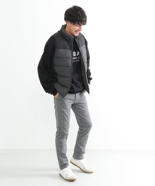 ikka(イッカ)の「sorona(R) コンビ中綿ベスト(ダウンベスト・メンズ・ブラック/ベージュ・M/L/XL/S)」の10枚目の写真