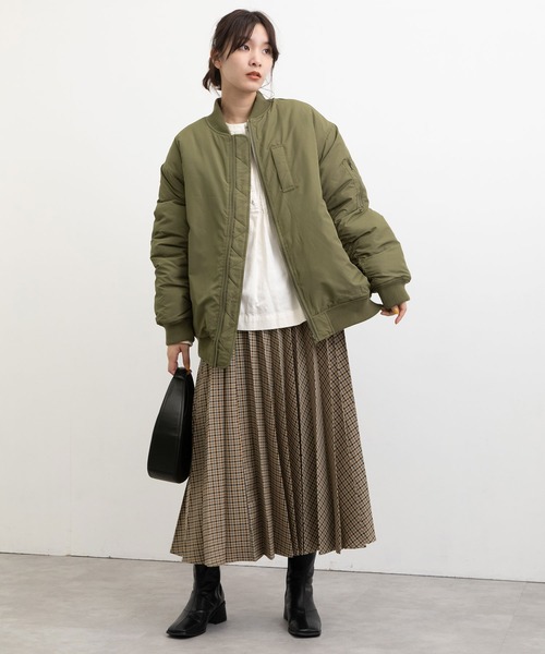 POU DOU DOU(プードゥドゥ)の「アコーディオンプリーツスカート(スカート・レディース・ブラウン/グリーン・3)」の19枚目の写真