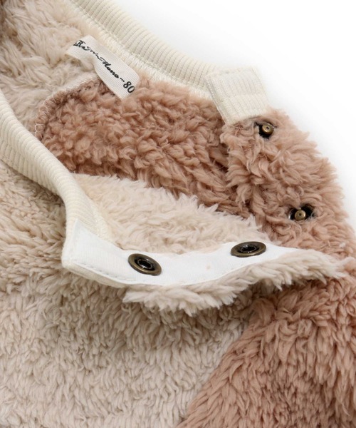 RAGMART（ラグマート）の「ファーパッチワークワンピース（ワンピース・キッズ・ブラック/アイボリー・80ｃｍ/90cm/95cm）」の16枚目の写真