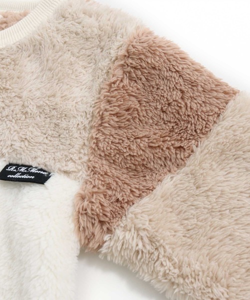 RAGMART（ラグマート）の「ファーパッチワークワンピース（ワンピース・キッズ・ブラック/アイボリー・80ｃｍ/90cm/95cm）」の18枚目の写真