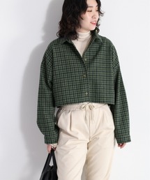 タンタケ チェックオーバーシャツ　セットアップ可能