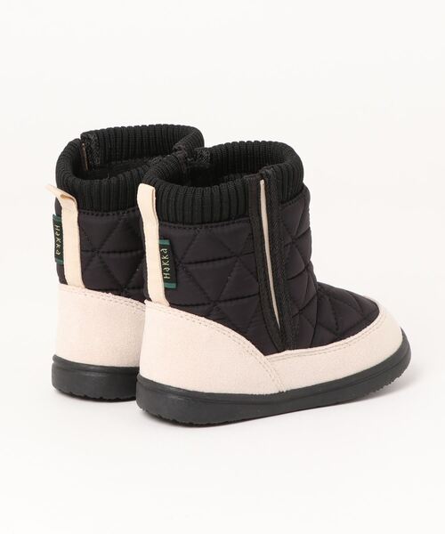 HAKKA KIDS(ハッカキッズ)の「キルトスノーブーツ(ブーツ・キッズ・ブラック/カーキ・15.0cm/16.0cm/17.0cm/18.0cm)」の4枚目の写真