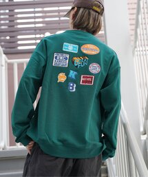 ランダムワッペン刺繍付きスウェット