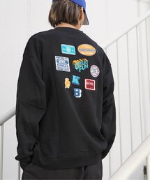 ランダムワッペン刺繍付きスウェット