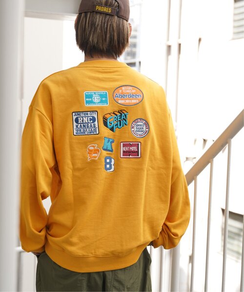 VENCEEXCHANGE(ヴァンスエクスチェンジ)の「ランダムワッペン刺繍付きスウェット(スウェット・メンズ・グレー系その他/ブラック/グリーン/イエロー・M/L)」の5枚目の写真