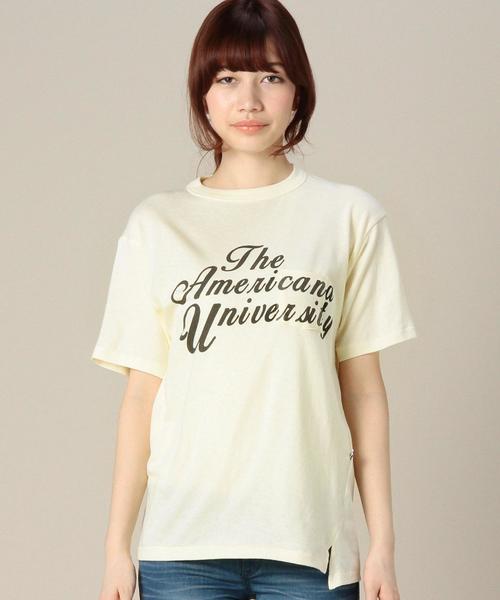 BEAUTY&YOUTH UNITED ARROWS（ビューティーアンドユースユナイテッドアローズ）の「BY AMERICANA プリントポケットTEE　◆（Tシャツ/カットソー・レディース・ホワイト/クリーム/ネイビー・フリー）」の8枚目の写真