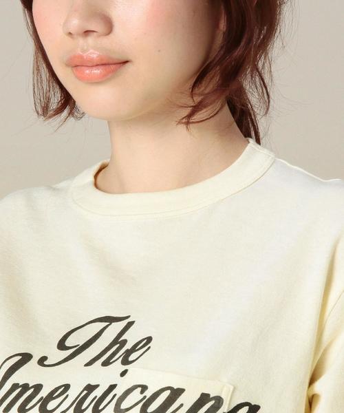 BEAUTY&YOUTH UNITED ARROWS（ビューティーアンドユースユナイテッドアローズ）の「BY AMERICANA プリントポケットTEE　◆（Tシャツ/カットソー・レディース・ホワイト/クリーム/ネイビー・フリー）」の12枚目の写真