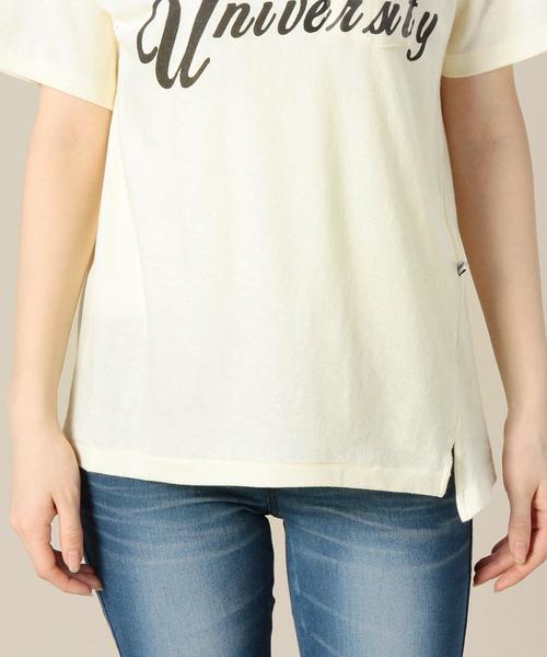 BEAUTY&YOUTH UNITED ARROWS（ビューティーアンドユースユナイテッドアローズ）の「BY AMERICANA プリントポケットTEE　◆（Tシャツ/カットソー・レディース・ホワイト/クリーム/ネイビー・フリー）」の14枚目の写真