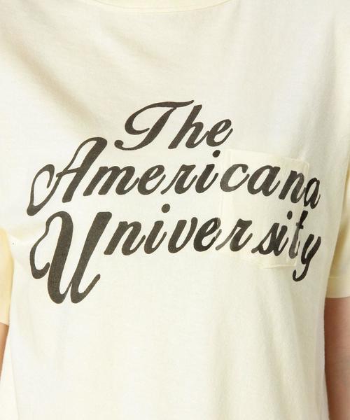 BEAUTY&YOUTH UNITED ARROWS（ビューティーアンドユースユナイテッドアローズ）の「BY AMERICANA プリントポケットTEE　◆（Tシャツ/カットソー・レディース・ホワイト/クリーム/ネイビー・フリー）」の16枚目の写真
